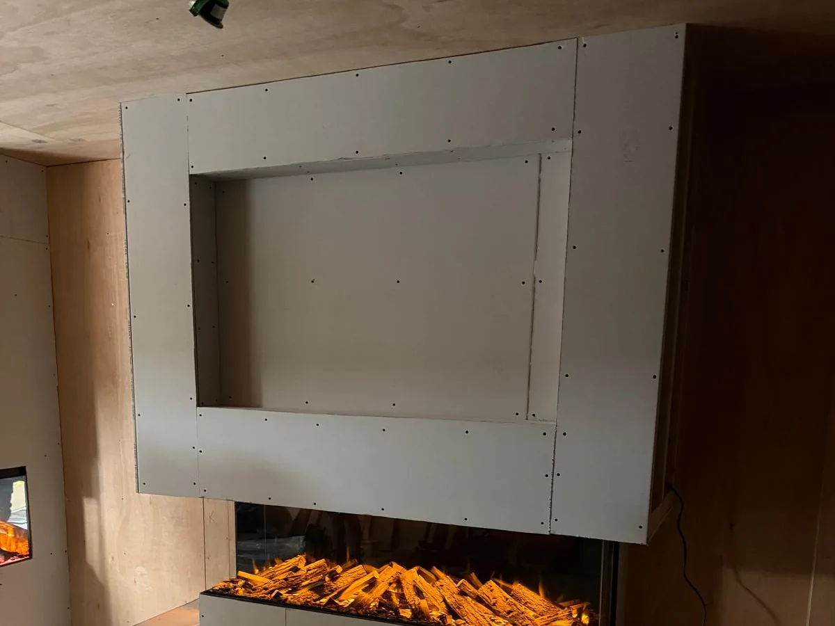 Media Wall & Fireplace Installation