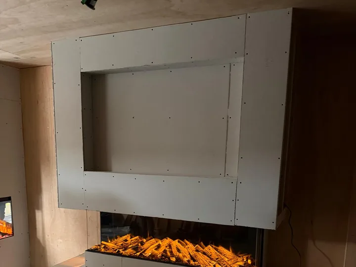 Media Wall & Fireplace Installation